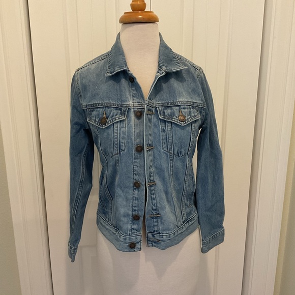 Lucky Brand Blue Jean Jacket The Tomboy Trucker Size S/P - Picture 1 of 6